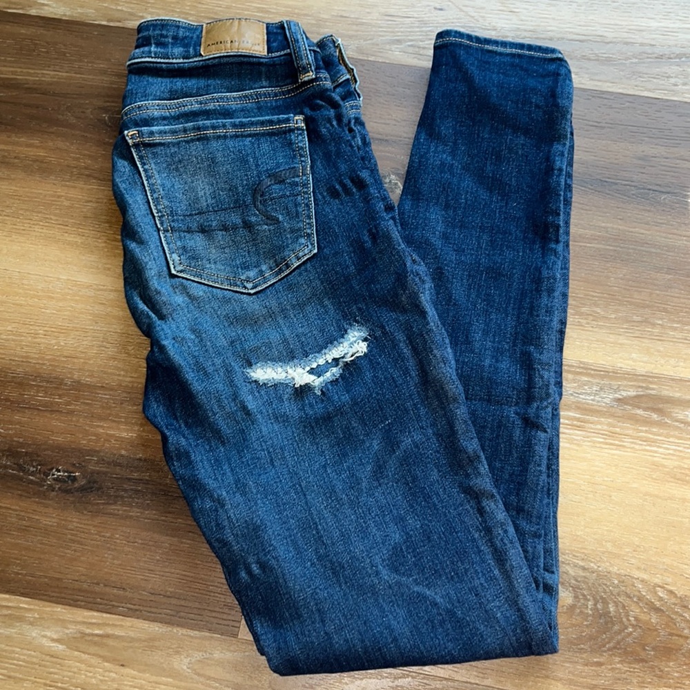 American Eagle Jegging with Bulit in Patches